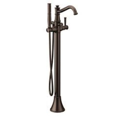 MOEN One-Handle Tub Filler Includes Hand Shower Oil Rubbed Bronze 9025ORB